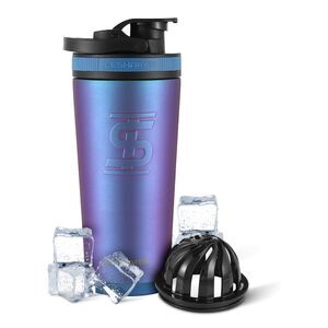 NEW Ice Shaker Insulated Stainless Shaker Bottle 26oz Insulated 30+ Hours Agitat